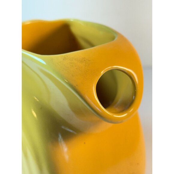 Vintage Fiesta Ware Yellow Juice Water Pitcher Vase READ WEAR - Picture 6 of 13